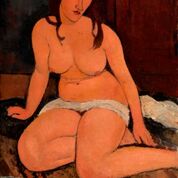 Zittend naakt, Amedeo Modigliani, KMSKA